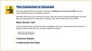 firefox os x your connection is not secure